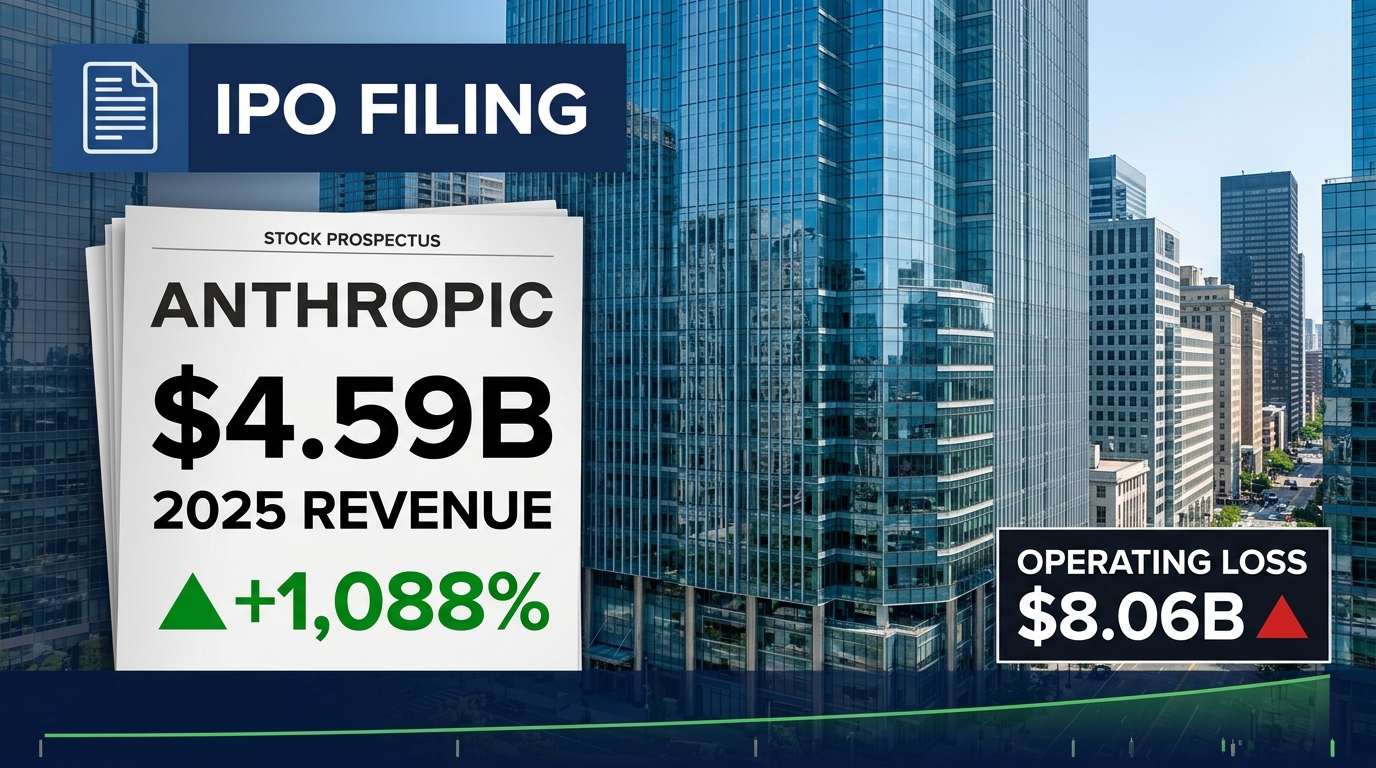Anthropic Leaked IPO Prospectus Shows $4.59B 2025 Revenue, Up 1,088% — $8.06B Operating Loss and $518B in Commitments Test $2T Target
