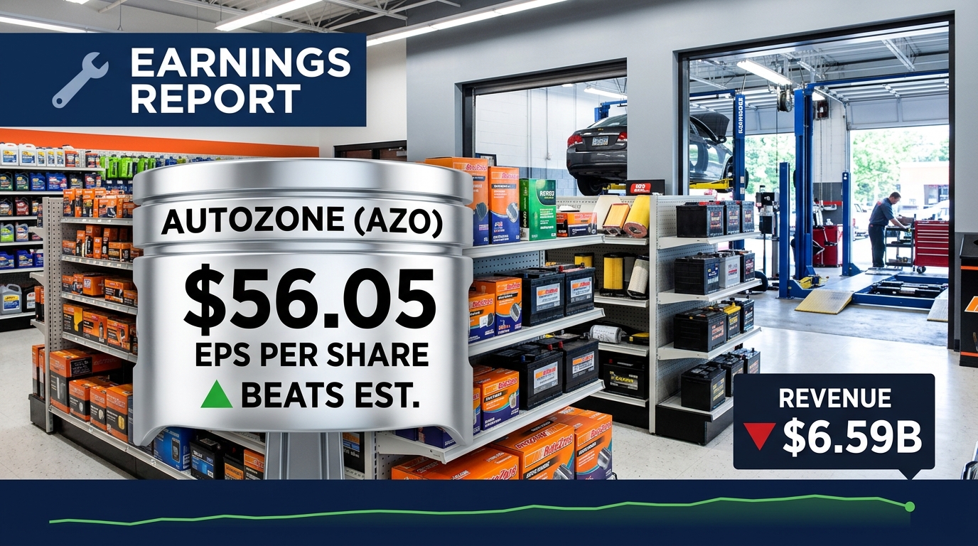 AutoZone Q4 FY2026 EPS Hits $56.05, Tops $54.14 Estimate — Tariff Refunds Boost Margins as Revenue Falls Short