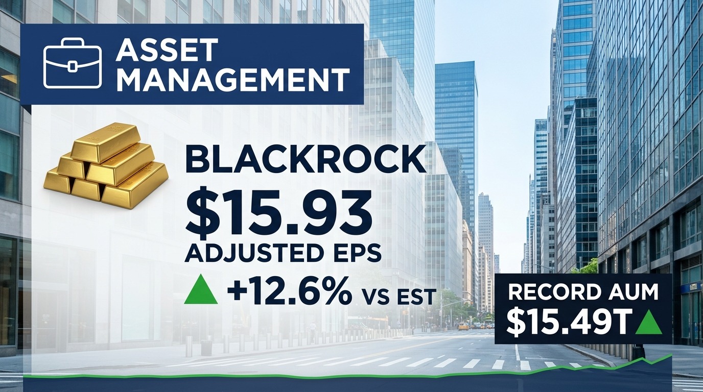 BlackRock Q3 2026 Adjusted EPS Soars to $15.93, Beating $14.15 Estimate — Record $15.49T AUM and $205.5B Inflows Lift Shares 4%