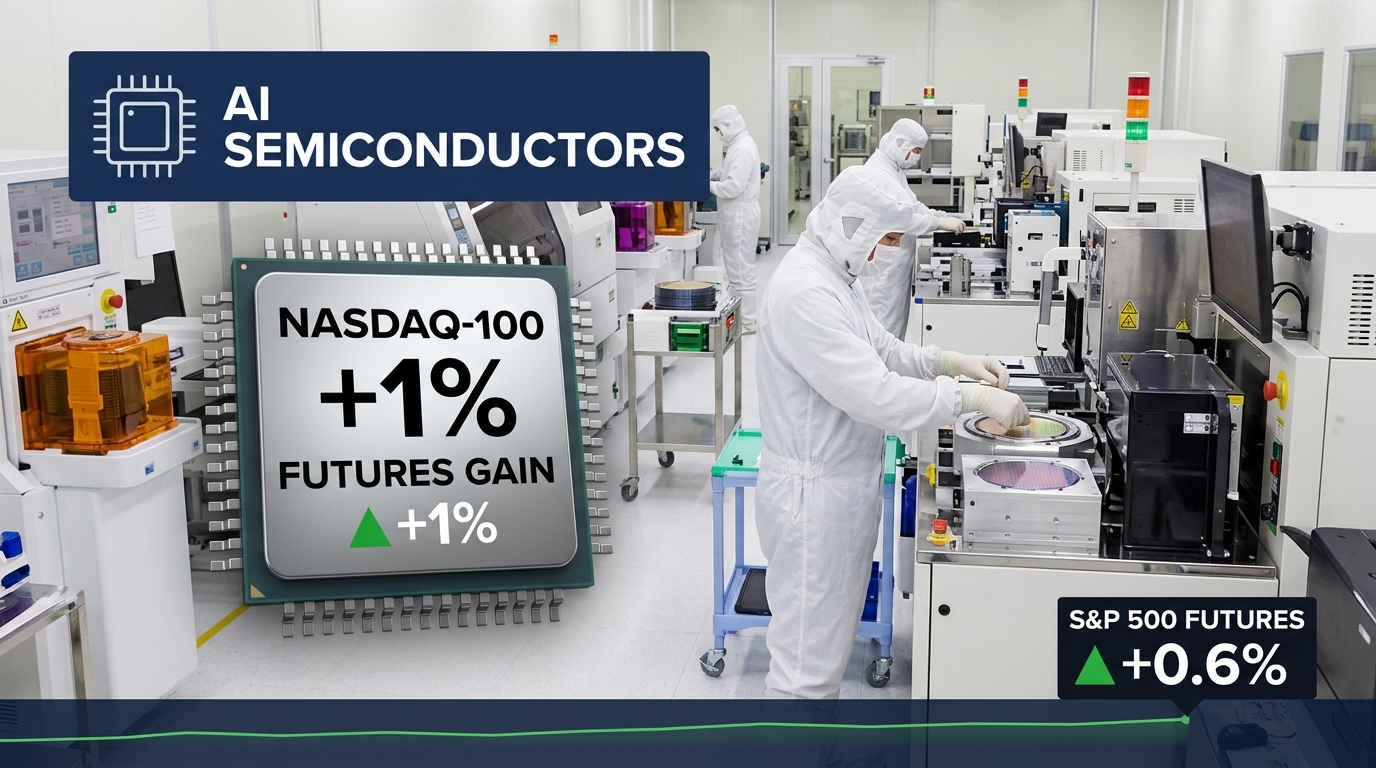 Nasdaq-100 Futures Rise Up to 1% as Chipmakers Rally — TSMC's CoWoS-L Seen Dominant Through 2028