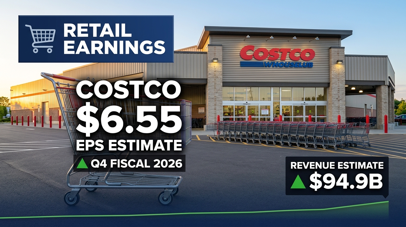 Costco Reports Fiscal Q4 2026 After the Bell Today — Street Expects $6.55 EPS on $94.9B Revenue as Options Price 3.5% Move