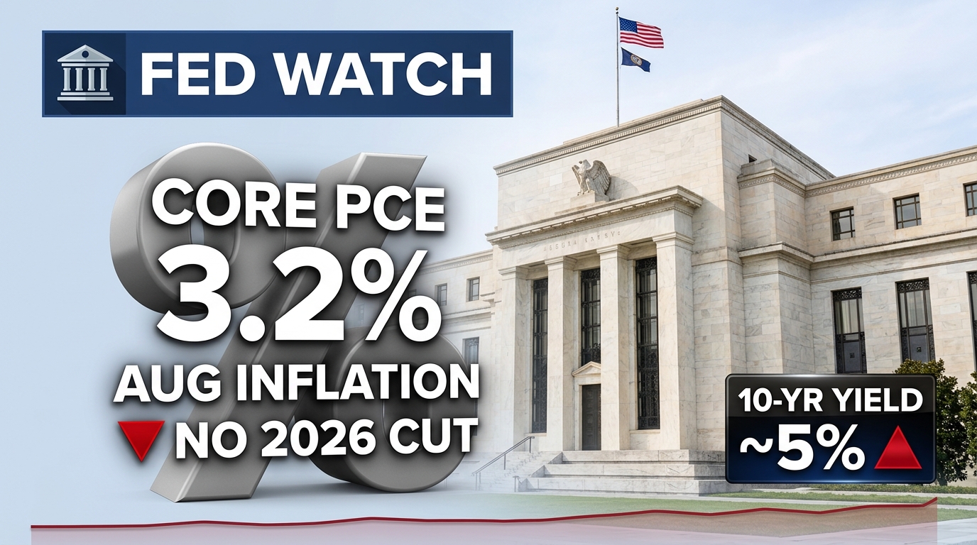 Fed's Waller Rules Out 2026 Rate Cut as Core PCE Holds at 3.2% — Treasury Yields React Ahead of Trump's Address