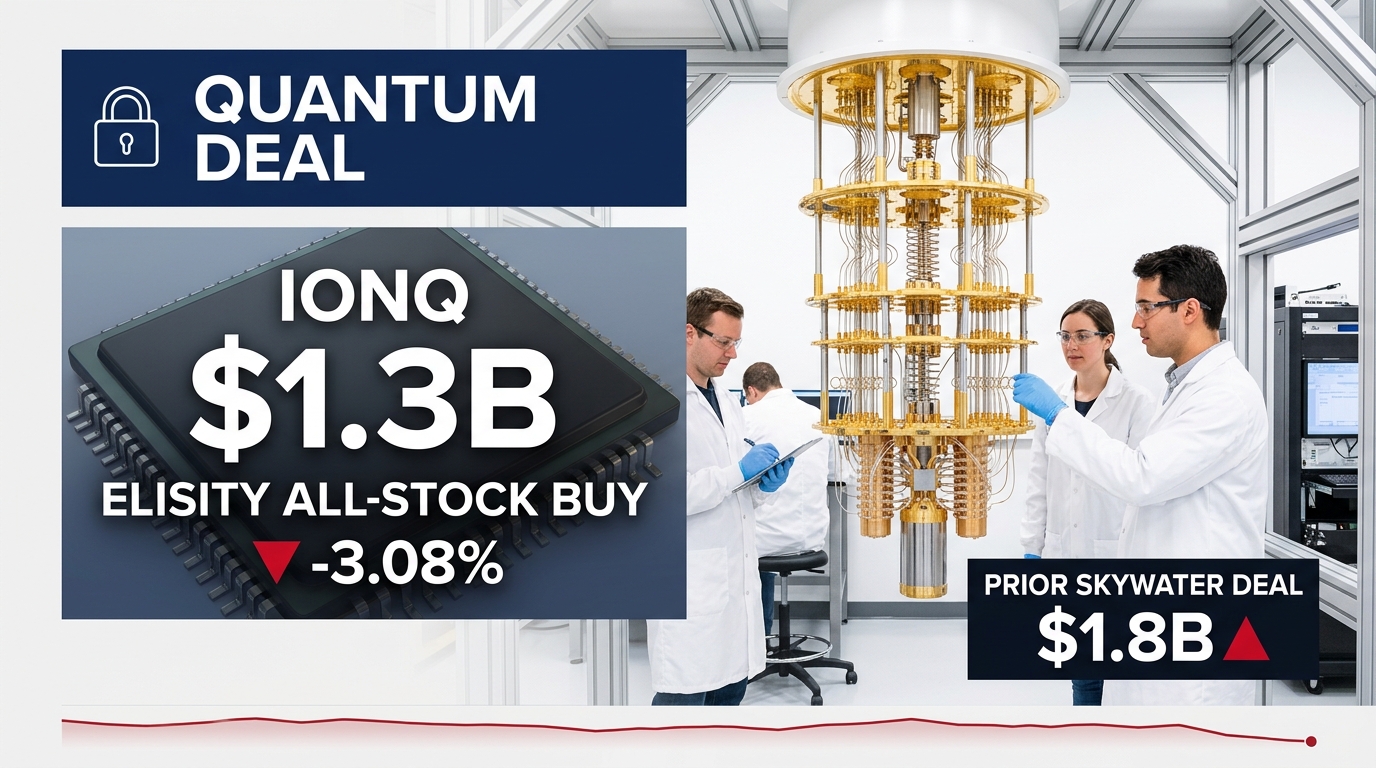 IonQ Agrees to Buy Cybersecurity Firm Elisity for Up to $1.3 Billion in All-Stock Deal — Shares Slip 3.08%