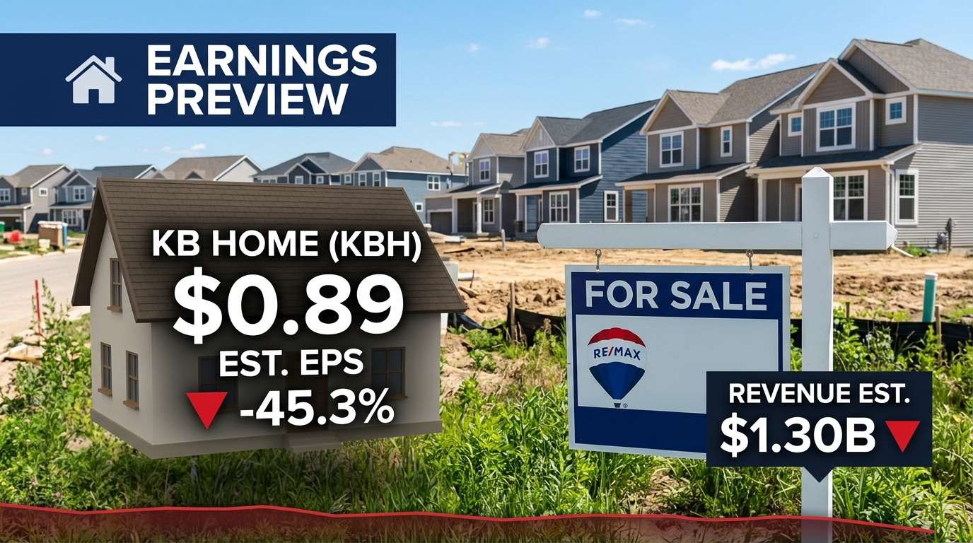 KB Home Q3 2026 Preview: Analysts See 45.3% EPS Drop to $0.89 — Housing Slowdown Tests Homebuilder Ahead of Tonight's Report