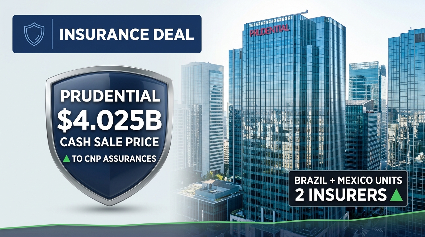 Prudential Financial Agrees to Sell Brazil and Mexico Units for $4.025B in Cash — CNP Assurances Is the Buyer in Latin America Exit