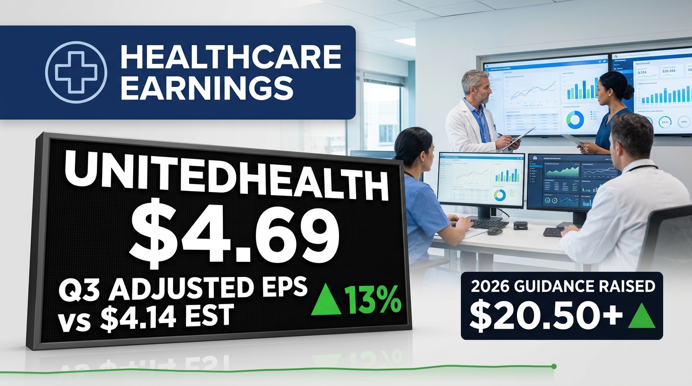 UnitedHealth Q3 2026 Adjusted EPS of $4.69 Beats $4.14 Estimate — Full-Year Outlook Lifted to $20.50 as Membership Falls 1.8 Million
